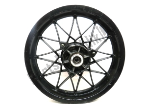 aprilia AP8208292 rear wheel, black, 16 inch, 3.00, 24 spokes - Right side