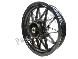aprilia AP8208292 rear wheel, black, 16 inch, 3.00, 24 spokes - Lower part