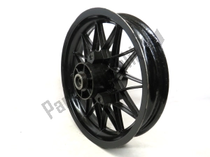 aprilia AP8208292 rear wheel, black, 16 inch, 3 j, 24 spokes - Bottom side