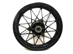 aprilia AP8208292 rear wheel, black, 16 inch, 3 j, 24 spokes - Left side