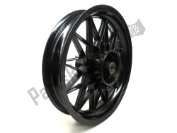 Aprilia AP8208292, Rear wheel, black, 16 inch, 3.00 y, 24 spokes, OEM: Aprilia AP8208292