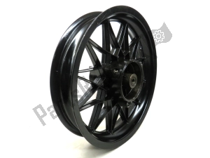 aprilia AP8208292 rear wheel, black, 16 inch, 3.00 y, 24 spokes - Bottom side