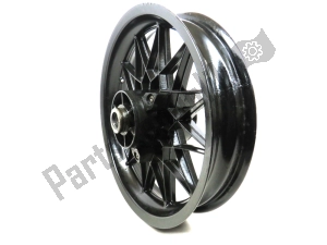 aprilia AP8208292 rear wheel, black, 16 inch, 3.00 y, 24 spokes - Lower part