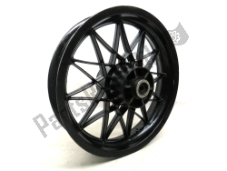 Aprilia AP8208292, Rear wheel, black, 16 inch, 3.00 y, 24 spokes, OEM: Aprilia AP8208292