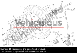 aprilia AP8213248 tubo del freno - Lato superiore