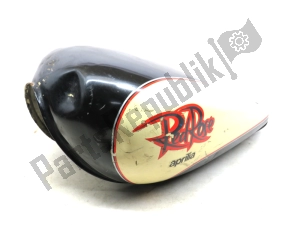 aprilia AP8230758 fuel tank, black and white red rose - Right side