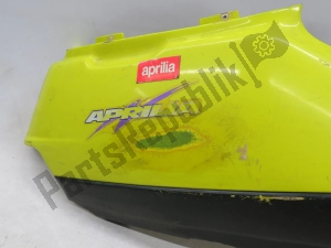 aprilia AP8231136 carenado lateral, amarillo negro, derecho - Lado superior