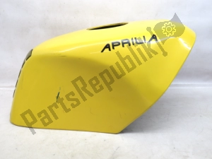 aprilia AP8238699 brandstoftank kap  geel - Onderkant