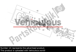 aprilia AP8560026 complete koppelingstrommel - Onderste deel