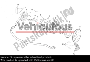 aprilia AP8560102 schwungrad - Rechte Seite