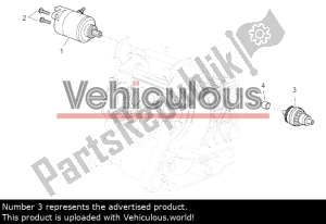 aprilia AP8580125 startmotor bendix - Rechterkant