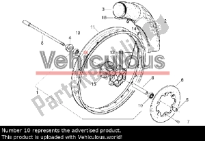 aprilia Ap8225148 nadellager - Linke Seite