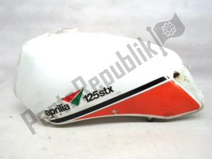 aprilia ap8130038 brandstoftank, wit - Onderkant