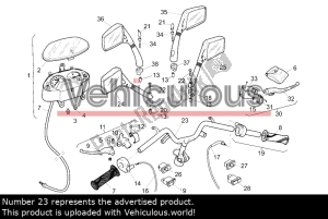 aprilia AP8218182 guardabarros delantero - Lado superior