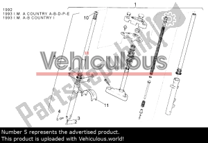 aprilia AP8123636 unterschenkel, vordergabel - Unterseite