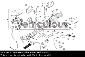 aprilia 292749 guardabarros delantero - Parte inferior