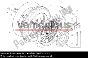 aprilia AP8113557 remklauw voor - Linkerkant