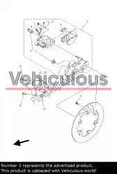 Ici, vous pouvez commander le etrier de frein auprès de Yamaha , avec le numéro de pièce 5VKF580W1000: