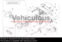 AP8124651, Aprilia, Éclairage de plaque d'immatriculation Aprilia Pegaso 650, Utilisé