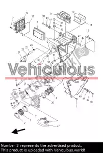 yamaha 5VKE44110000 carcaça do filtro de ar - Lado direito