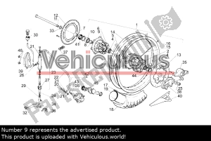 aprilia AP8125563 tandwieldrager - Onderste deel