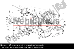 aprilia AP8134430 placa de suspensión de freno - Parte inferior