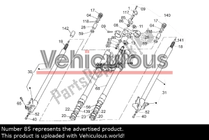 aprilia AP8123605 parafuso u inferior - Meio