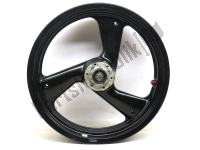 50120141A, Ducati, Voorwiel,      zwart, 17 inch, 3,5 j, 3 spaken, Gebruikt