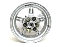 6411110G20YD8, Suzuki, Achtervelg, zilver, 14 inch , 4,50 j, 5 spaken, Gebruikt