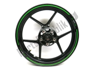 410730567QT, Kawasaki, Roue avant, noir, 17 pouces, 3,50, 6 rayons, Utilisé