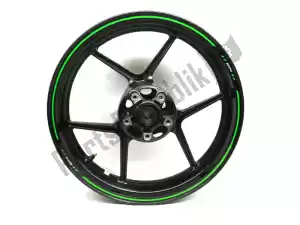 Kawasaki 410730567QT roue avant, noir, 17 pouces, 3,50, 6 rayons - La partie au fond