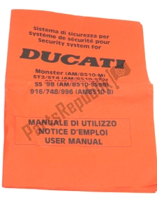 Ducati 967028AAA sistema de alarmas - Lado inferior