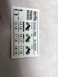 Aprilia AP8137480, Zestaw naklejek, OEM: Aprilia AP8137480