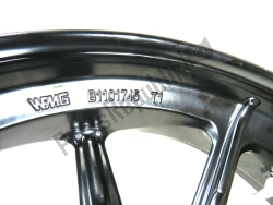 Ducati 50121791BA, Frontwheel, black, 18 inch, 3 j, 10, OEM: Ducati 50121791BA