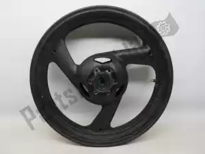 Yamaha 2HE2516800UA cerchio anteriore, nero, 17 pollici, 3, 3 razze - Lato superiore