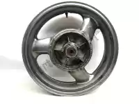 42650MY3305, Honda, Achterwiel, metallic grijs, 17 inch, 4,5 j, 3 spaken Honda ST 1100 Pan European A, Gebruikt