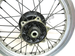 Kawasaki 410341154, Rear wheel, silver color, 17 inch, OEM: Kawasaki 410341154