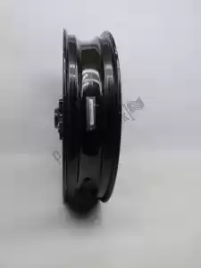 Kawasaki 410730567QT frontwheel, black, 17 inch, 3.50, 6 spokes - Left side