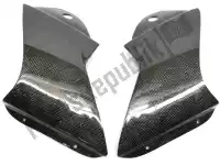 AP8796782, Aprilia, Pièces de carénage, noir, fibre de carbone gauche et droite Aprilia RSV 1000 R Factory Tuono Racing, Utilisé