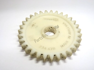 aprilia AP0234470 roda dentada de plástico rotax - Lado inferior