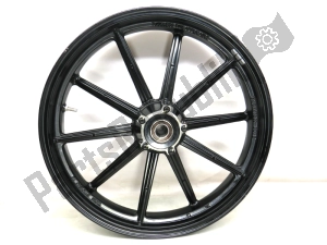 ducati 50121791BA frontwheel, black, 18 inch, 3 j, 10 - Left side