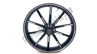 50121791BA, Ducati, Front wheel, black, 18, 3, 10, mono disk!, Used