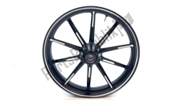 Ducati 50121791BA, Voorwiel, zwart, 18, 3, 10, single disk!, OEM: Ducati 50121791BA