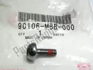 Honda 90106mbb000 bolts, nuts, etc., steel - Left side