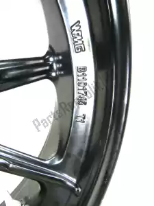 Ducati 50221761AA cerchio posteriore, nero, 17 pollici, 4.50, 10 raggi - Vista semplice