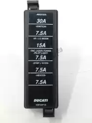 Ici, vous pouvez commander le couvercle du porte-fusible auprès de Ducati , avec le numéro de pièce 43312371A: