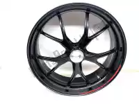 50211332AB, Ducati, achtervelg, zwart, aluminium, 17 inch, 5.5, 5 spaaks Ducati 848 Hypermotard Streetfighter Monster 1100 796 Evo Corse SE Dark SP Edition Anniversary 20th, Gebruikt