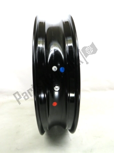 ducati 50121812AA roue avant, noir, 17 pouces, 3,5 j, 10 rayons - Face supérieure