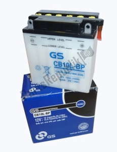 GS Conventional CB10L-BP  battery - Bottom side