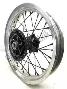 Kawasaki 410341154 rear wheel, silver color, 17 inch - Left side